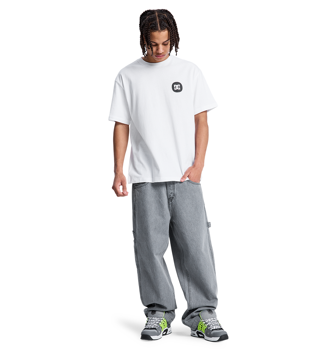 Men's Baggy Denim Carpenter Pants